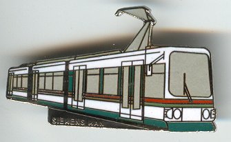 Anstecknadel Augsburg ADtranz GT6M - zum Schließen ins Bild klicken